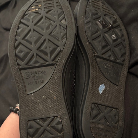 Converse Textured Black High-Tops - Picture 4 of 6